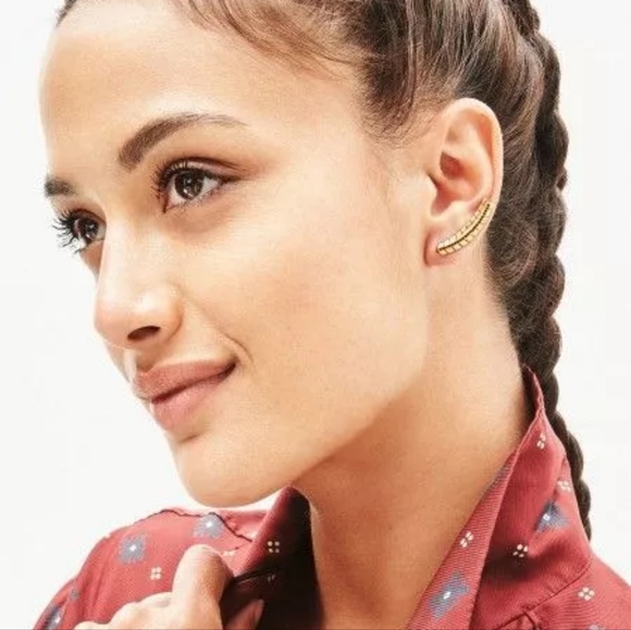 Stella & Dot Gilded Path Ear Climbers - Picture 3 of 3